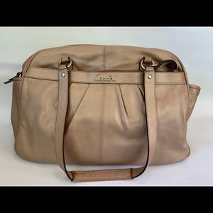 Coach Adison Bronze Leather Business Bag